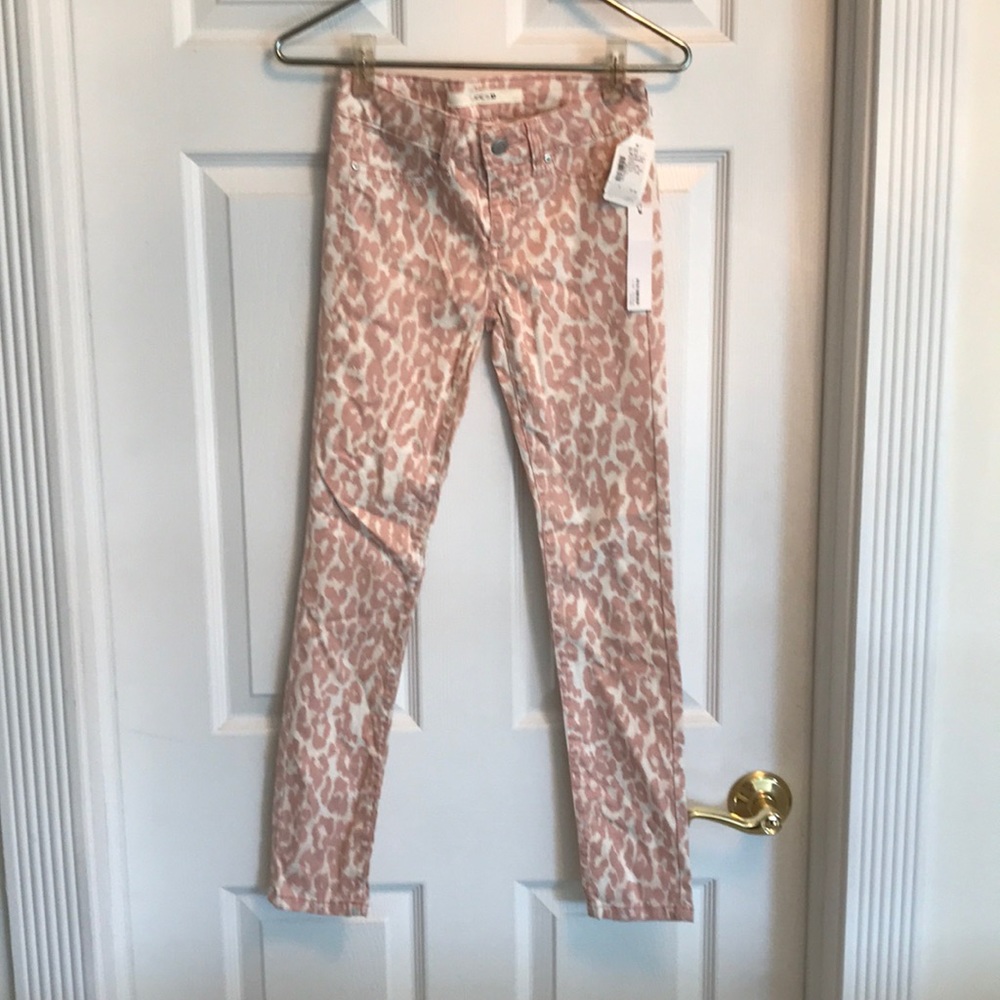 Pink Leopard print girls Joe’s Jeans denim pant
